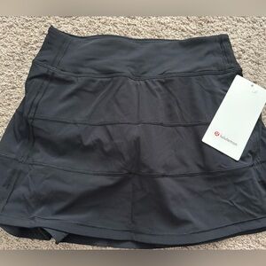 Lulu lemon Black Pace Rival Skort with Built-In Shorts *Long